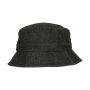 Denim Bucket Hat - Black/Grey - One Size