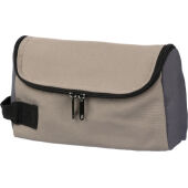 Toilettas Niklas | Polyester | 800 ml - taupe