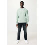 Iqoniq Kruger gerecycled katoen relaxed sweater, iceberg green (XXXL)