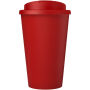 Americano® Eco 350 ml gerecyclede beker met spill-proof deksel - Rood