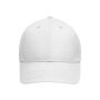 6 Panel Cap Bio Cotton white
