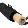 Birgit 21'' opvouwbare windproof gerecyclede PET-paraplu - Zwart