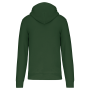 Ecologische herensweater met capuchon en ritssluiting Forest Green 4XL