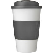 Americano® 350 ml geïsoleerde beker met handvat - Wit/Grijs