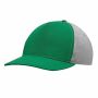 5-panel baseballcap UP TO DATE donkergroen, grijs