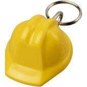 Kolt gerecyclede sleutelhanger in de vorm van een harde hoed - Geel