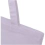 Madras 140 g/m2 GRS recycled cotton tote bag 7L - Lilac