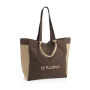 BEAU AWARE™ 400gsm recycled canvas all-round shopper, bruin