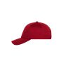 6 Panel Sports Cap red one size