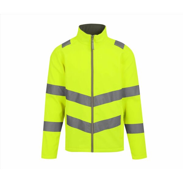 HI-VIS PRO CONTRACT ABLAZE 2 LAYER SOFTSHELL JACKET (CLASS 3)