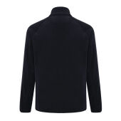 Iqoniq Talung gerecycled polyester fleece jas met rits, zwart (L)