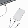 Oplaadkabel CHARGE DISTANCE zilver
