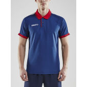 *Pro Control poloshirt men navy/br. red l
