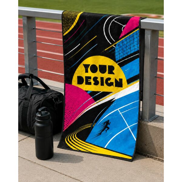 Custom-made sport handdoek 50 x 100 (full colour) met 200gsm Custom-made sport handdoek 50 x 100 (full colour) met 200gsm