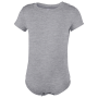 Babyromper korte mouwen Oxford Grey 24M