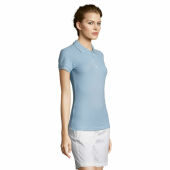 PEOPLE - PEOPLE dames polo 210g - XXL - Sky Blue Pique