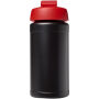Baseline® Plus 500 ml sportfles met flipcapdeksel - Zwart/Rood Baseline® Plus 500 ml sportfles met flipcapdeksel - Zwart/Rood