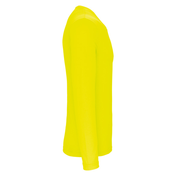 Herensportshirt Lange Mouwen Fluorescent Yellow XXL