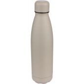Gerecyclede dubbelwandige drinkfles 500 ml Sunny - zwart