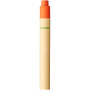 Berk recycled carton and corn plastic ballpoint pen (black ink) - Orange