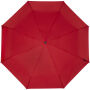 Birgit 21'' opvouwbare windproof gerecyclede PET-paraplu - Rood