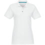 Beryl biologisch gerecyclede damespolo met korte mouwen - Wit - 2XL