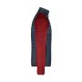 Men's Knitted Hybrid Jacket red-melange/anthracite-melange S