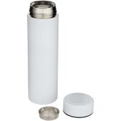 Taylor 450 ml dubbelwandige roestvrijstalen fles met theefilter - Wit