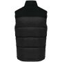 Tweekleurige gewatteerde bodywarmer uniseks black XS
