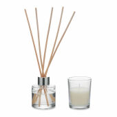 MUSKA SET - Vanille diffuser & kaarsenset - Transparant