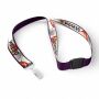 Polyester keycord met gesublimeerde satijnen overlay