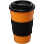 Americano® 350 ml geïsoleerde beker met grip - Oranje/Zwart Americano® 350 ml geïsoleerde beker met grip - Oranje/Zwart
