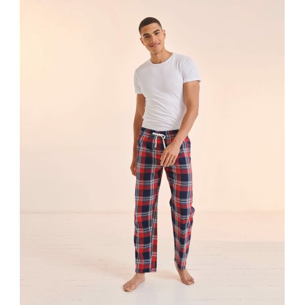 Pantalon homme à motif tartan Red / Navy Check XS Pantalon homme à motif tartan Red / Navy Check XS
