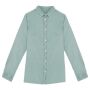 Ecologisch verwassen damesoverhemd washed jade green XS