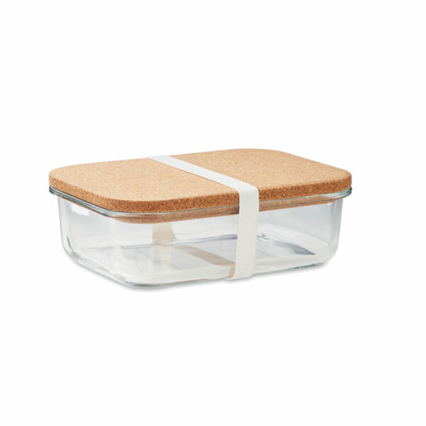 CANOA - Glazen lunchbox kurken deksel