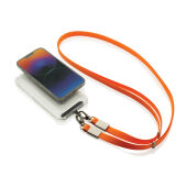 Nivo RCS recycled PET Crossbody lanyard, oranje