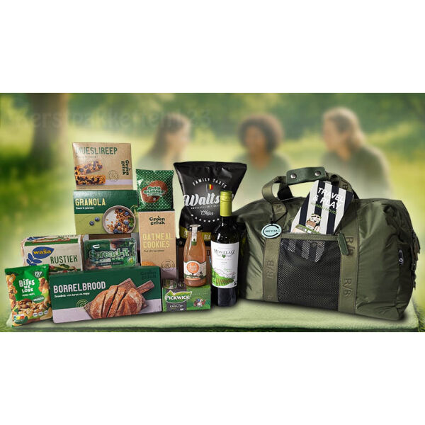 Kerstpakket duurzaam en groen op reis met RPET-tas Kerstpakket duurzaam en groen op reis met RPET-tas
