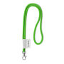 Polyester 2-kleurige koord-lanyard met full color label