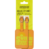 American Tourister Ta Luggage Tag X2 Print
