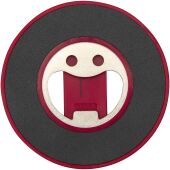 Ain magnetische telefoonstandaard van gerecycled plastic met flesopener - Rood Ain magnetische telefoonstandaard van gerecycled plastic met flesopener - Rood