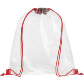 Lancaster transparante premium rugzak 5L - Rood/Transparant