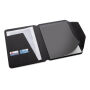 Teri AWARE™ RPET and walnoot A4 portfolio, zwart