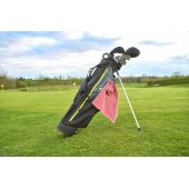 rPET golfhanddoek Idris zwart