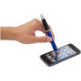 Nash stylus balpen gekleurd met zwarte grip (blauwe inkt) - Koningsblauw/Zwart