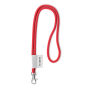 Polyester 2-kleurige koord-lanyard met full color label