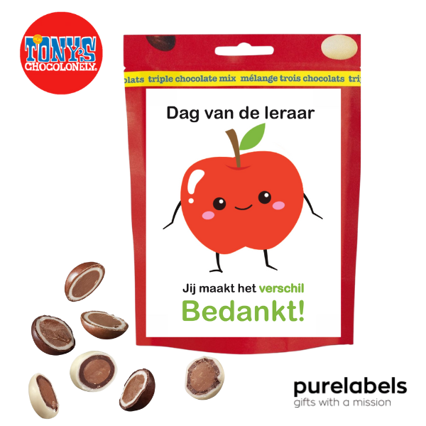 Dag van de Leraar cadeau | Tony's Chocolonely Lil'Bits | Triple chocolade