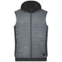 Men's Padded Hybrid Vest carbon-melange/black 6XL