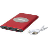 Juice 8000 mAh draadloze powerbank - Rood