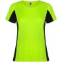 Shanghai Sport T-Shirt für Damen - fluorgrün/schwarz - roly-S Shanghai Sport T-Shirt für Damen - fluorgrün/schwarz - roly-S