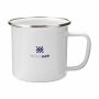 Retro Silver Emaille Mok 350 ml